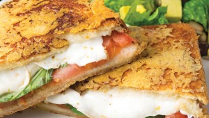 The Caprese grilled cheese oozed with mozzarella. Photo by Nancy Farrar.