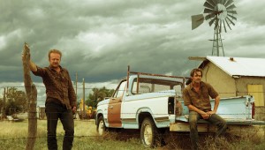 Ben Foster and Chris Pine contemplate the land they’re prepared to kill for in Hell or High Water.