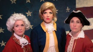 This isn’t Hamilton, but Lisa Fairchild, Liz J. Millea, and Lauren Ferebee starring in Circle Theatre’s The Taming.