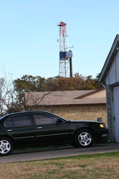 On Arnold Drive in southeast Fort Worth, noise from this rig routinely wakes people up at night.