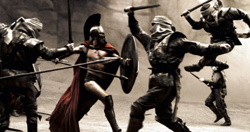 It takes a lot of Persians to take down one of the ‘300’ at Thermopylae.