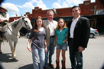 Taylor, second from left, named three of his bars after his kids: Grace (left), Widgie, and Spinner.