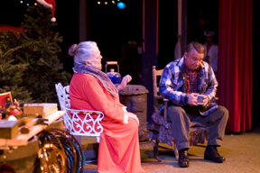Veteran troopers Vandi Clark and Burl Proctor do the holiday show thing in Fruitcakes.
