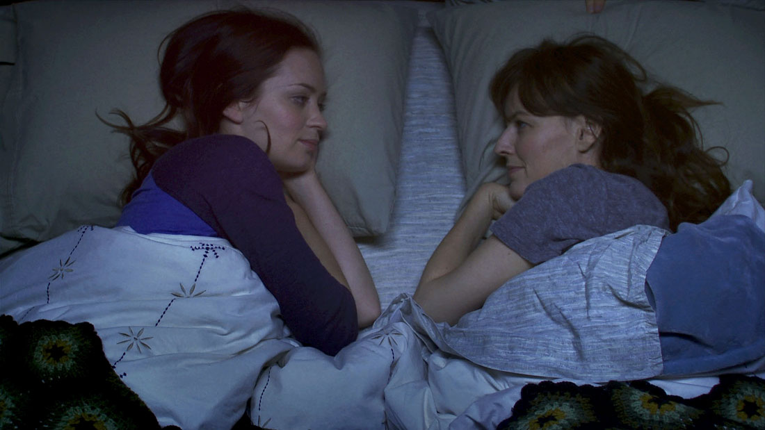 Emily Blunt and Rosemarie DeWitt have a heart-to-heart in Your Sister’s Sister.