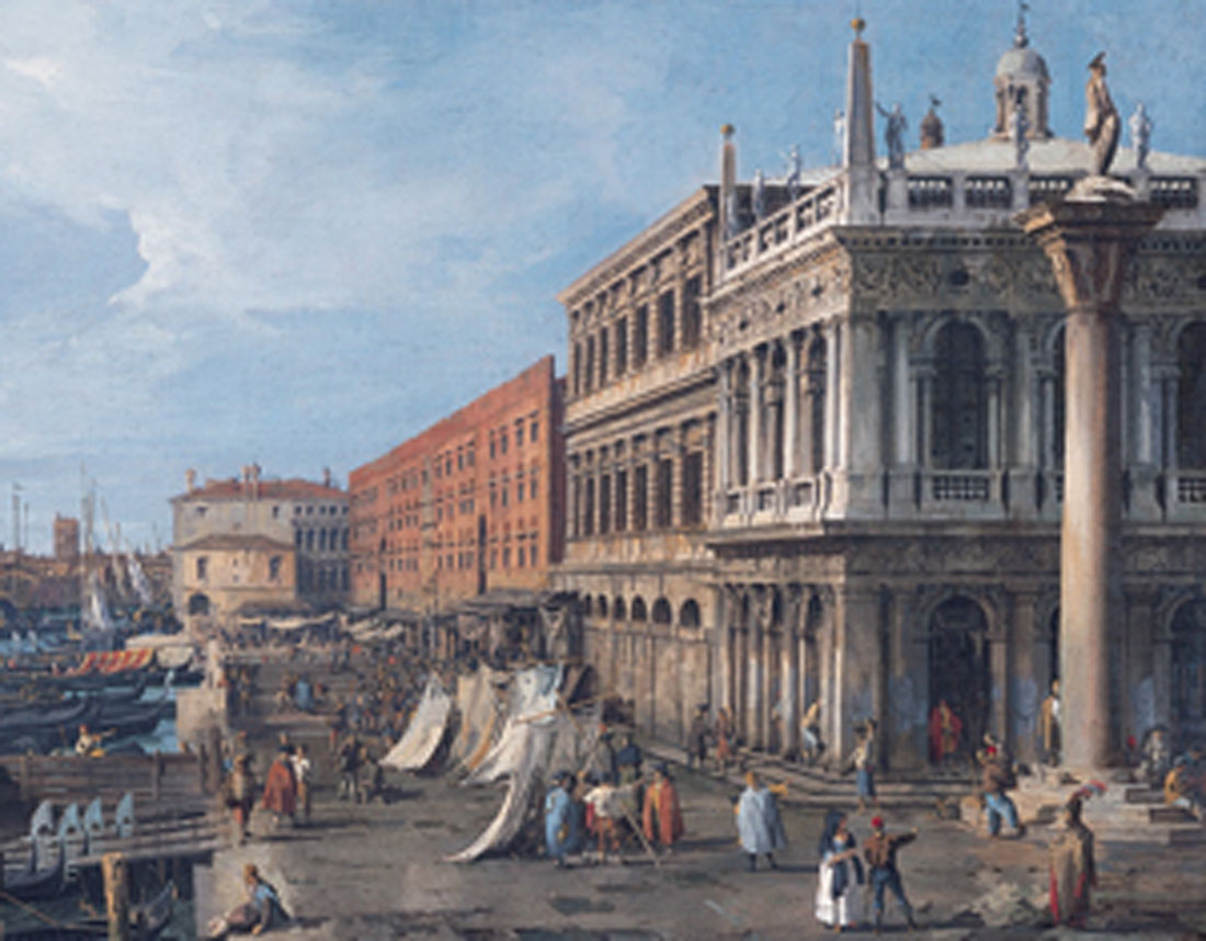 Canaletto’s “The Molo,” shown in Venice: Canaletto and His Rivals.