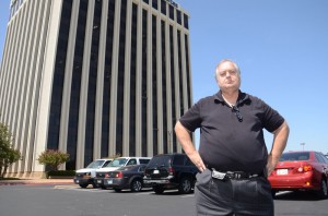 Bath, in front of the NRC’s old office building in Arlington: “This is not a newly surfaced problem. That’s the culture of the NRC.” Andrew McLemore