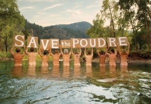 FEATURE_2 In Colorado, activists bared it all to express support for their beloved river, which they believe is threatened in part by gas drillers’ need for water. Photo Courtesy New Belgium Brewing