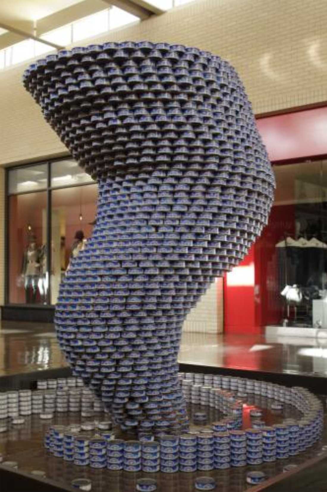 Head to North East Mall and check out the can art at CANstruction.