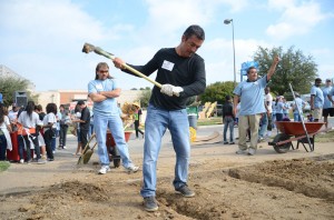 FEATURE_1 Romero, helping out at the Safe Haven-Martin Boys & Girls Club: “This should not be a country of 6 percent voter turnout.”