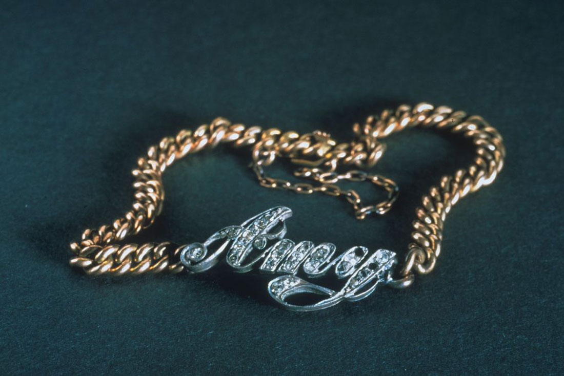 A bracelet recovered from the Titanic is among the 250 items to be exhibited in Fort Worth. Courtesy Titanic: The Artifact Exhibition