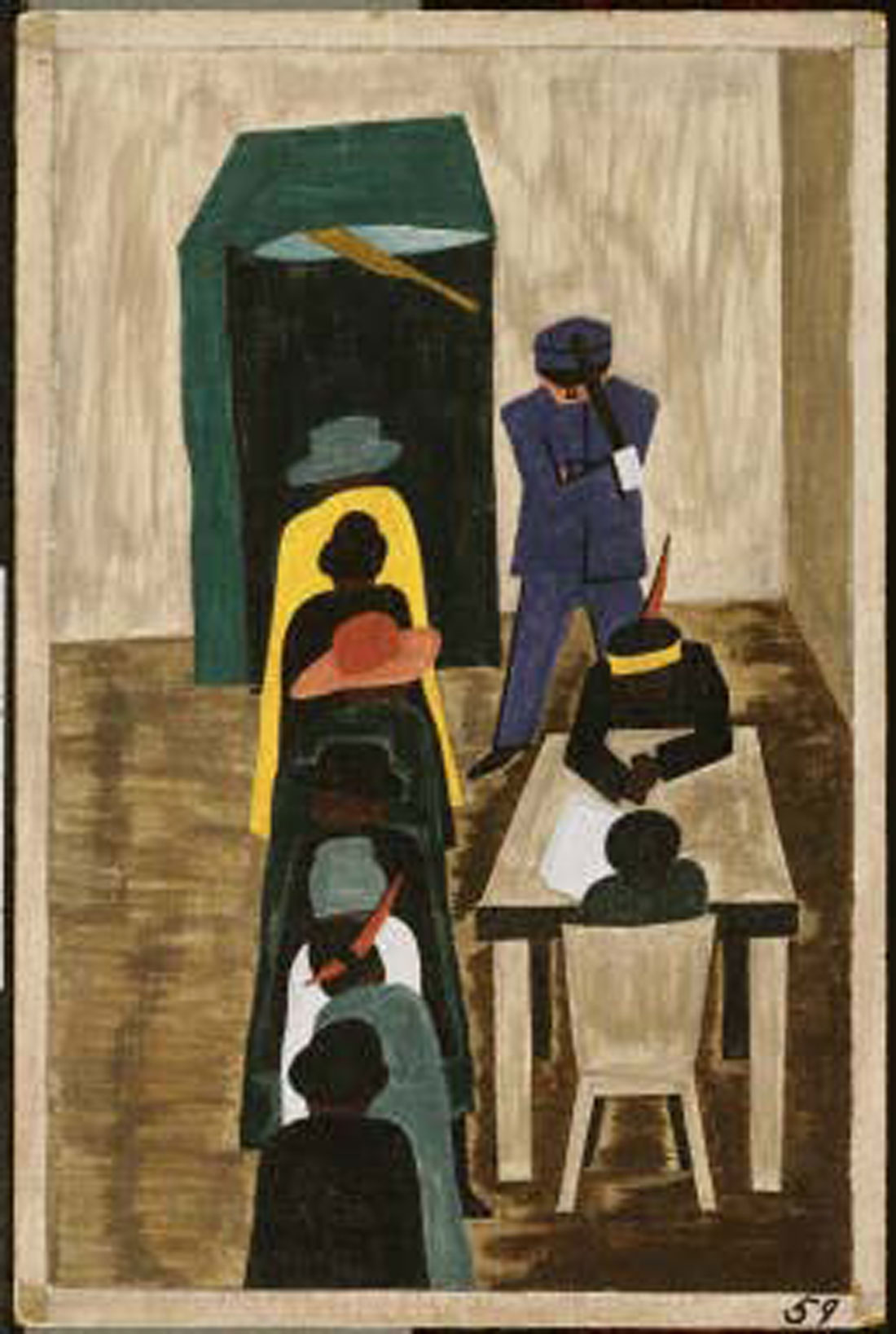 Jacob Lawrence’s Panel No. 59 will be the topic of discussion, Tue.