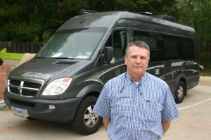 Tim Morton with the banned van: “The restrictions did not prohibit a mobile home or a recreational vehicle.”