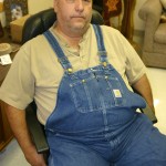 Sheriff Arvin West moonlights by hauling feed and cattle. Jeff Prince