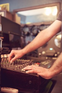 Robby Rux works an old TASCAM 388.