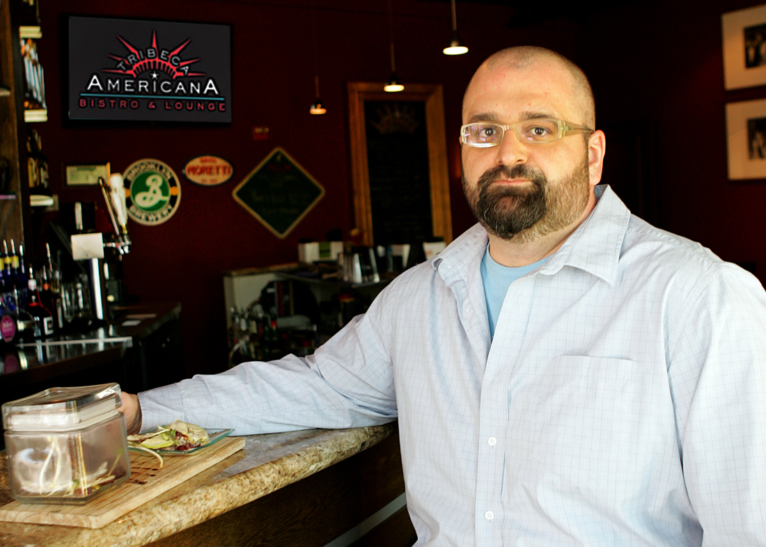 Tribeca owner Sage Sakiri serves up smoked foie gras with a grape and apple salad. Lee Chastain