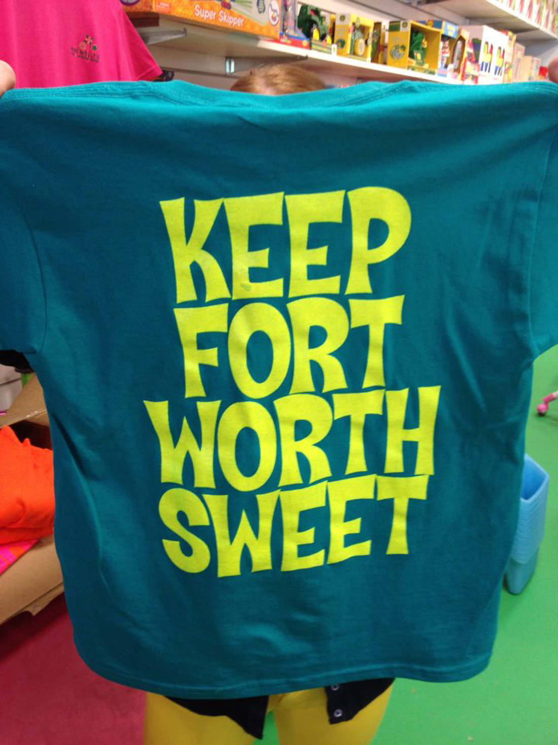Snag one of these t-shirts from Miss Molly’s Toy and Candy Shop, Sat.