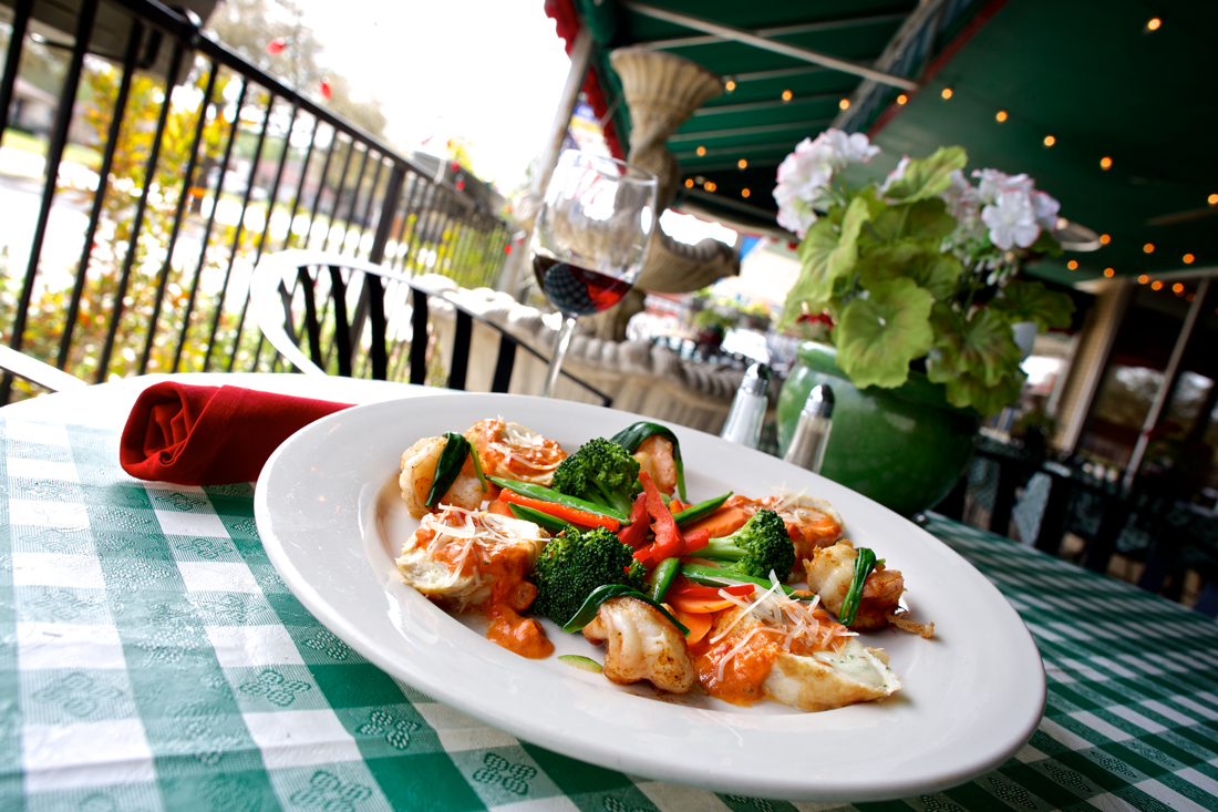 Café Bella serves up chicken rollatini wih veggies in a pink sauce. Vishal Malhotra