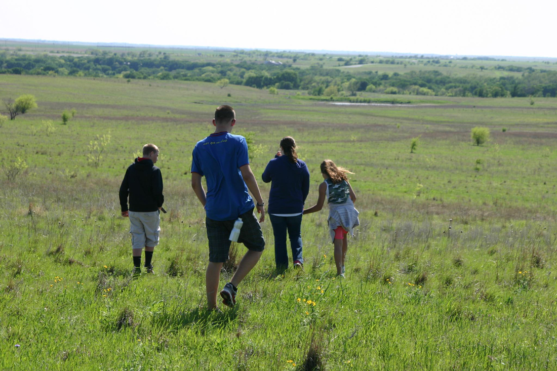 Local youth get an introduction to a prairie. Jeff Prince
