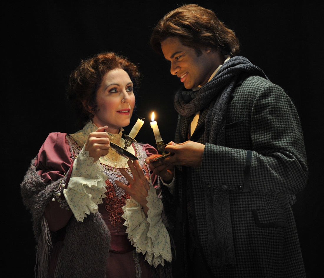 Mary Dunleavy and Sean Panikkar bask in love’s warm glow in Fort Worth Opera’s production of La Bohème.