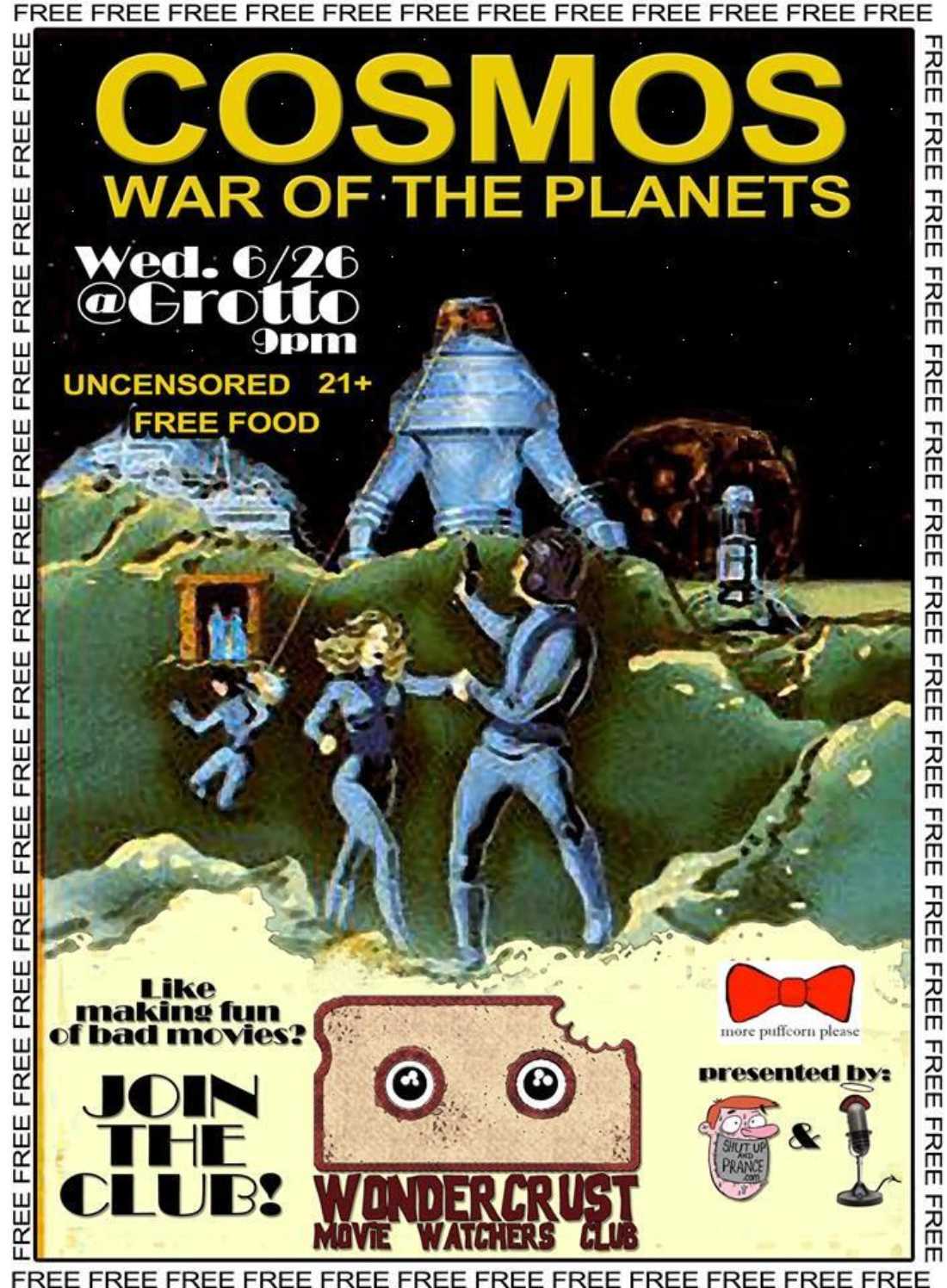 War of the Planets screens tonight at 10pm at The Grotto.