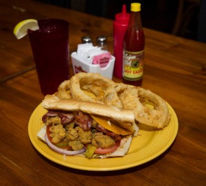 Allie’s shrimp po-boy is outstanding and filling. And cheap. Brian Hutson