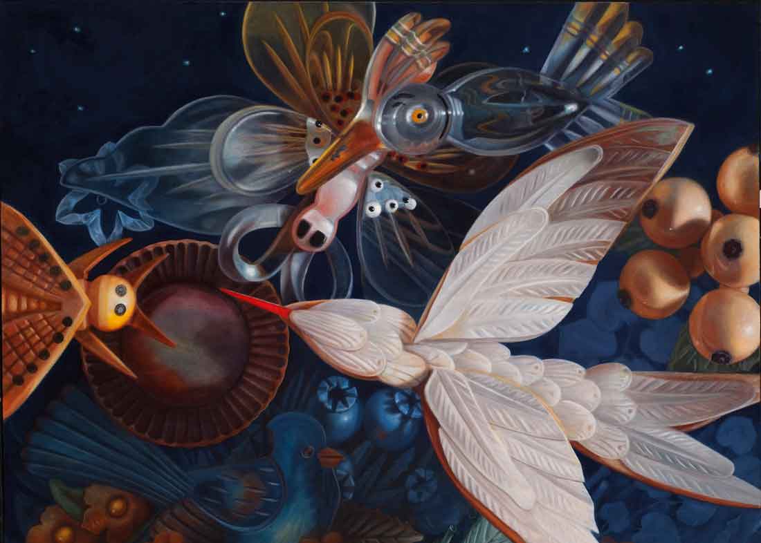 Ann Ekstrom’s “Night Bloomer” is on display at Artspace 111.