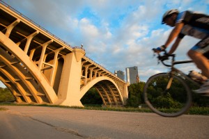 The Paddock Viaduct, listed in the National Register of Historic Places, was completed in 1914. 