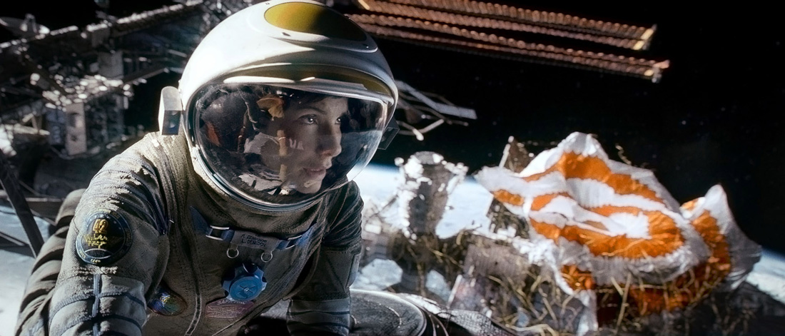 Sandra Bullock is stranded a long way from home in Gravity.