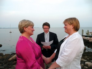 Bryce, left, and Lisa November were married in 2011 in Mystic, Conn. Courtesy Lee Ann Bryce