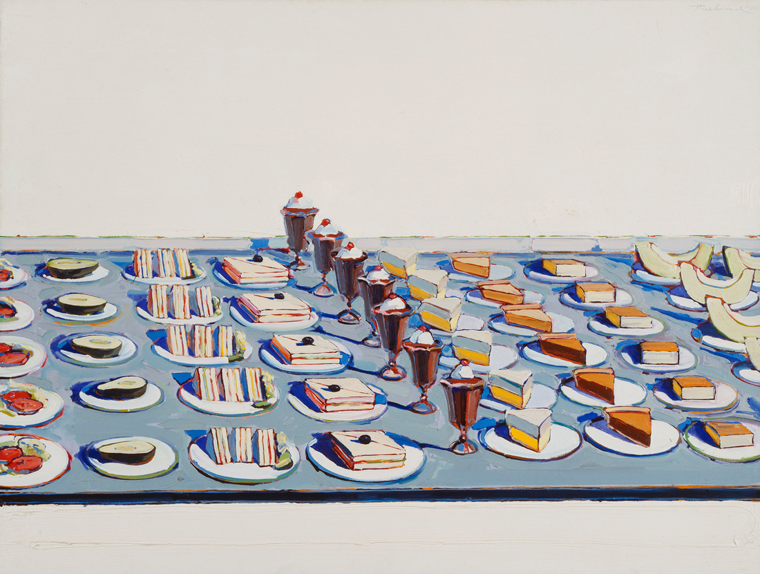 Wayne Thiebaud’s “Salads, Sandwiches, and Dessert” at Amon Carter’s Art and Appetite.