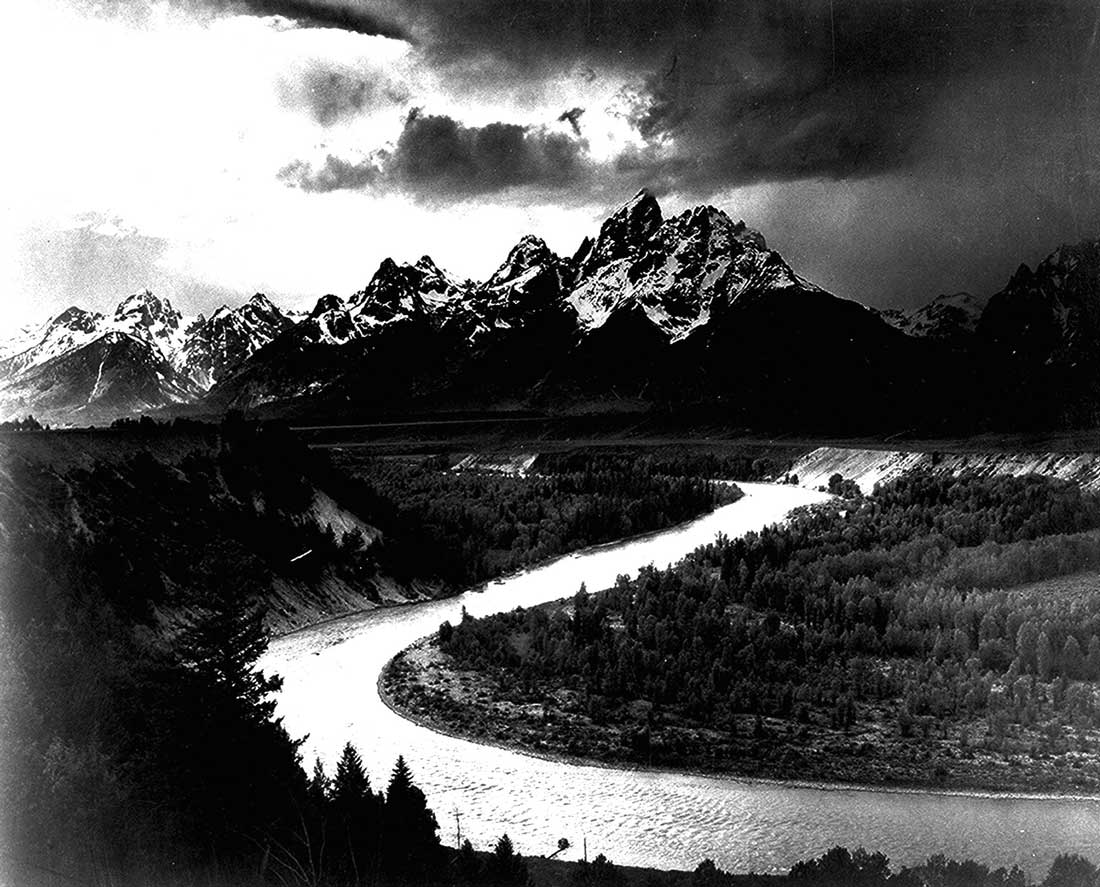 Ansel Adams’ “The Tetons - Snake River” is part of the new show at AMA.