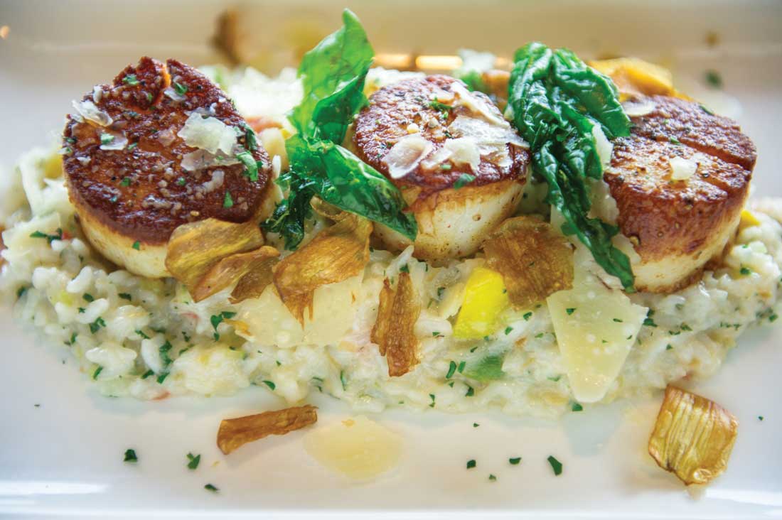 Bite City Grill’s diver scallop risotto is a blend of lightness and creaminess. Brian Hutson