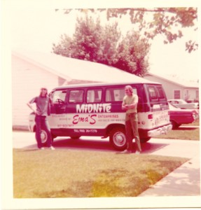 Ema’s bands drove vans with custom paint jobs. Courtesy Ema’s Enterprises