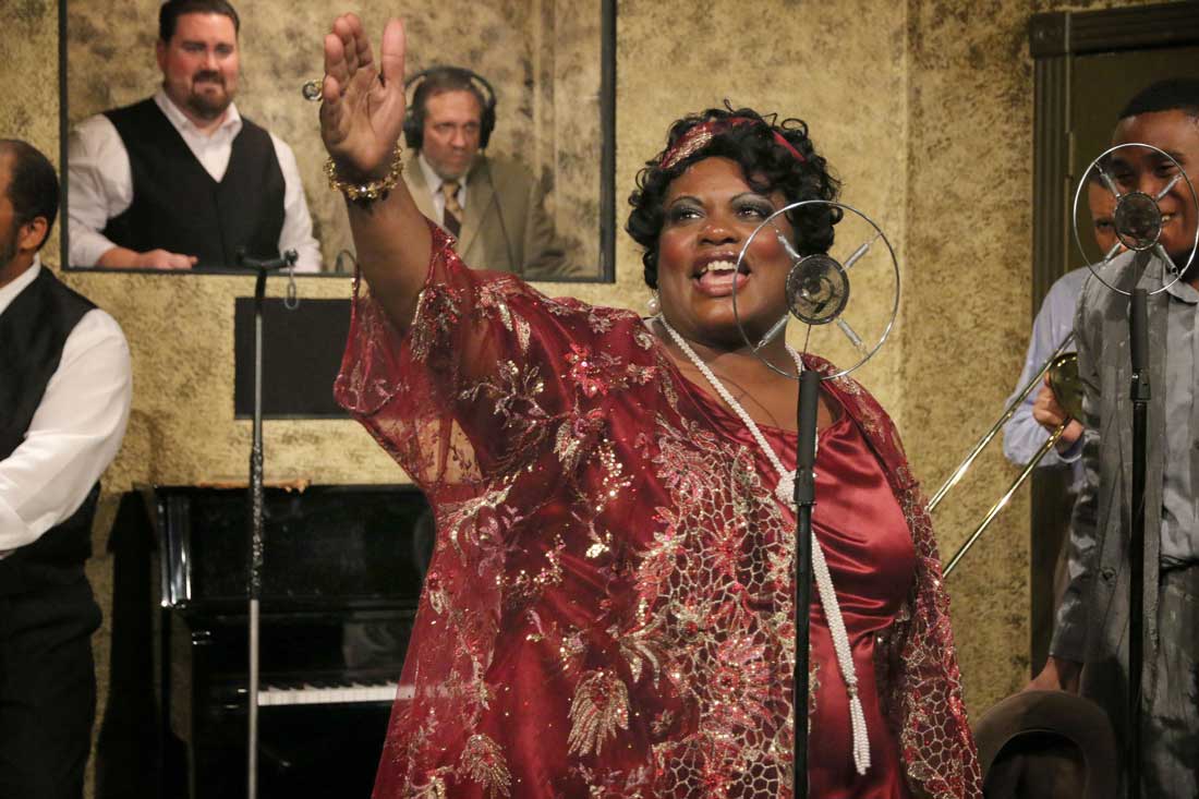Like the real-life Ma Rainey, Valerie Houston’s character is a diva of the first order.