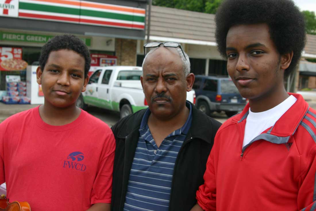 (Left to right) Benyam, Sam, and Tedros plan to introduce Ethiopian cuisine to Cowtown. Jeff Prince