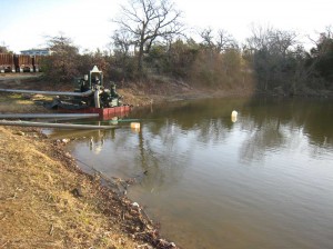 XTO’s pump stayed in Pappy Elkins Lake after its permit period had expired. Courtesy Steve Flowers