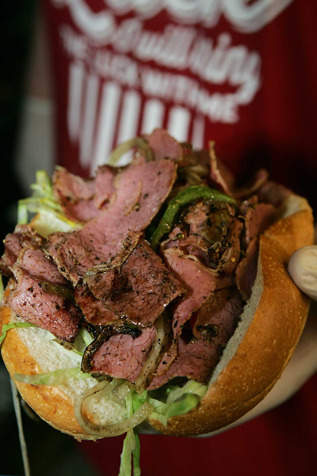 Mo’s pastrami sandwich is “packed to bursting.” Lee Chastain