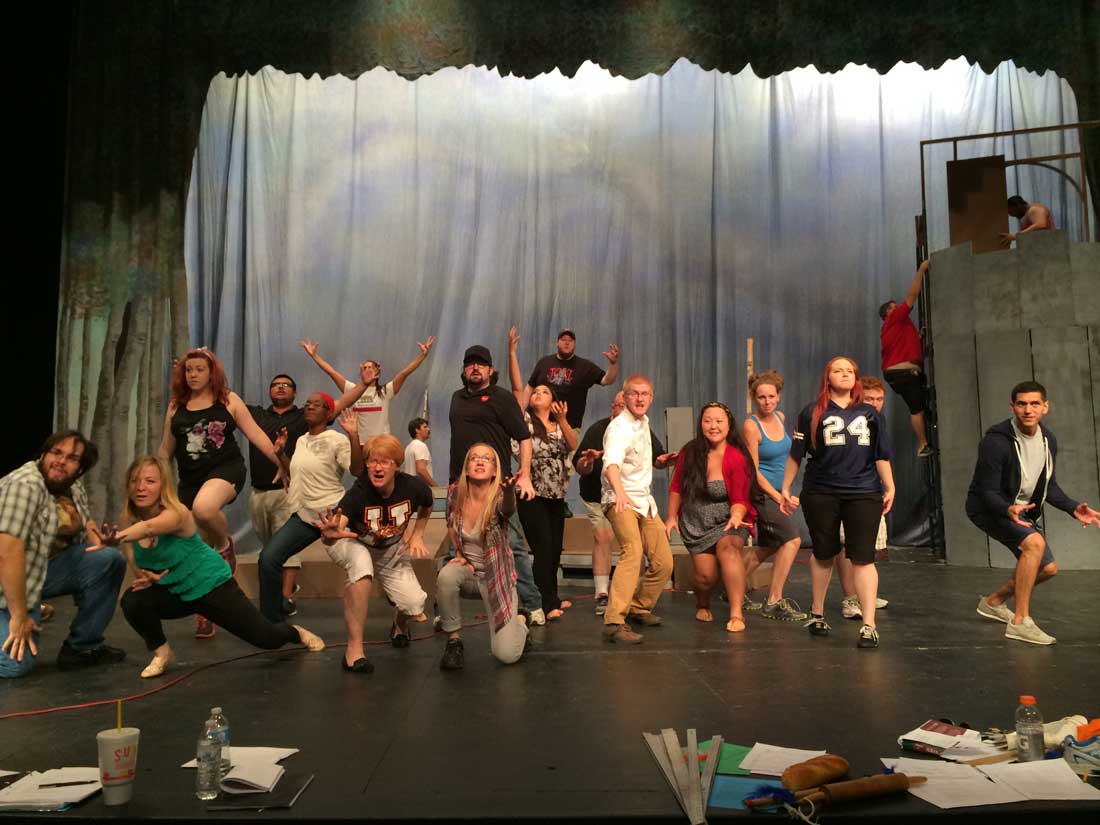 The cast of The Brothers Grimm Spectaculathon: The Musical! includes Haltom High alumni and local drama teachers.