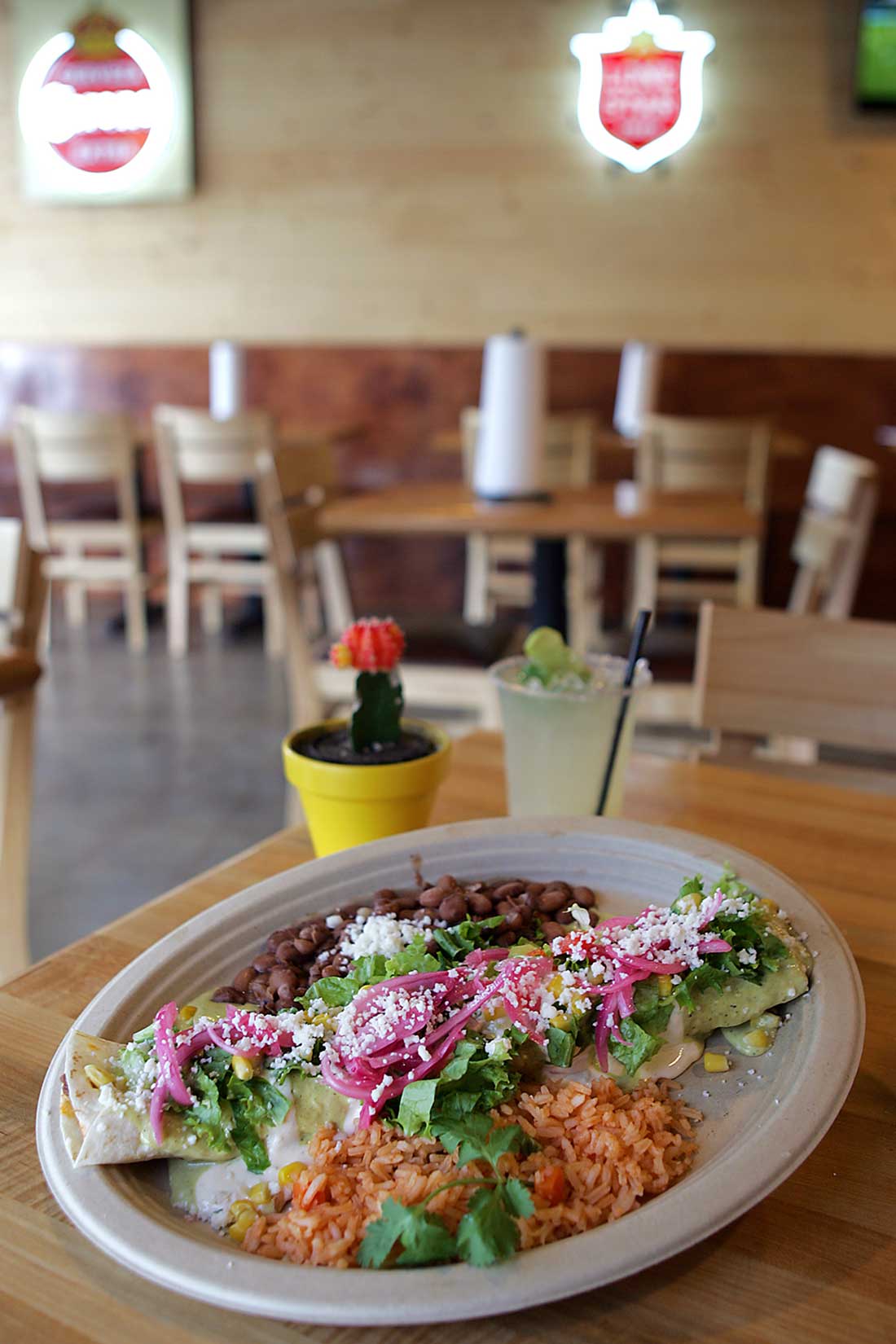 As Pegaso’s namesake enchilada indicates, there’s a whole lot of food here. Lee Chastain