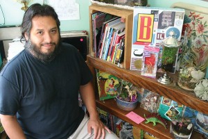 Frank Garcia co-owns Ephemera!, where you can buy comics or build your own terrarium. Jeff Prince