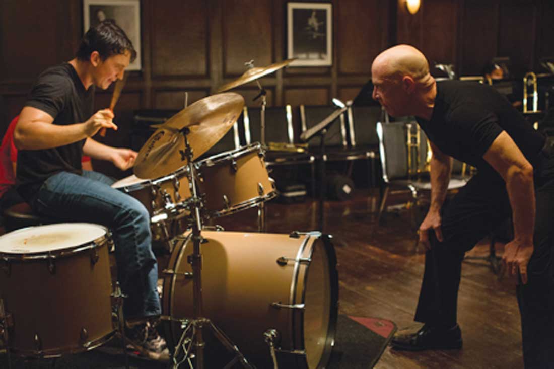 Miles Teller and J.K. Simmons in Whiplash at the Modern.