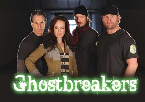 The cast of Ghostbreakers includes Joey Greco (left) and Horn (second from right).