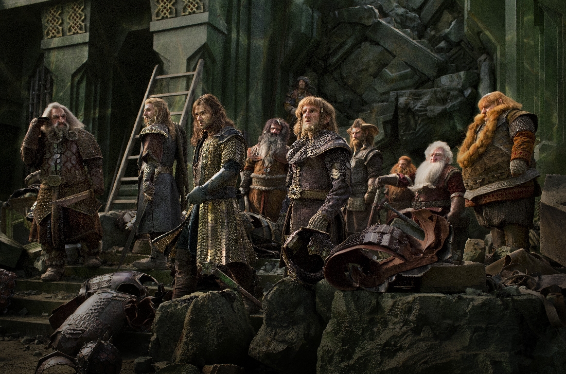 The dwarves make a last stand at their fortress in "The Hobbit: The Battle of Five Armies."