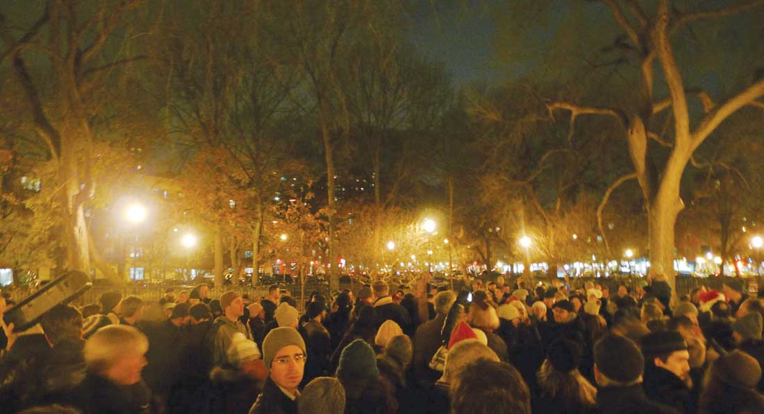 A shot from last year’s Unsilent Night event in New York. CD/FW holds it here, Fri.