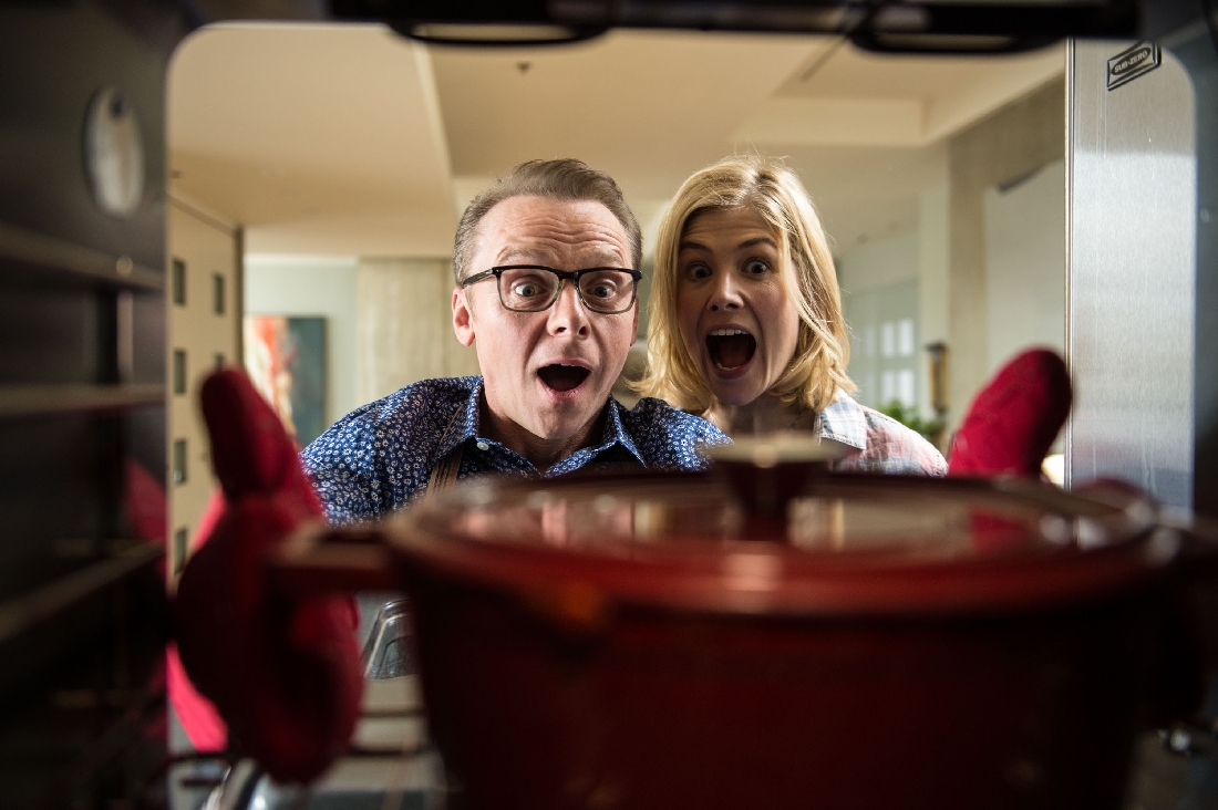 Yes, your movie is that terrible. Simon Pegg and Rosamund Pike in Hector and the Search for Happiness.