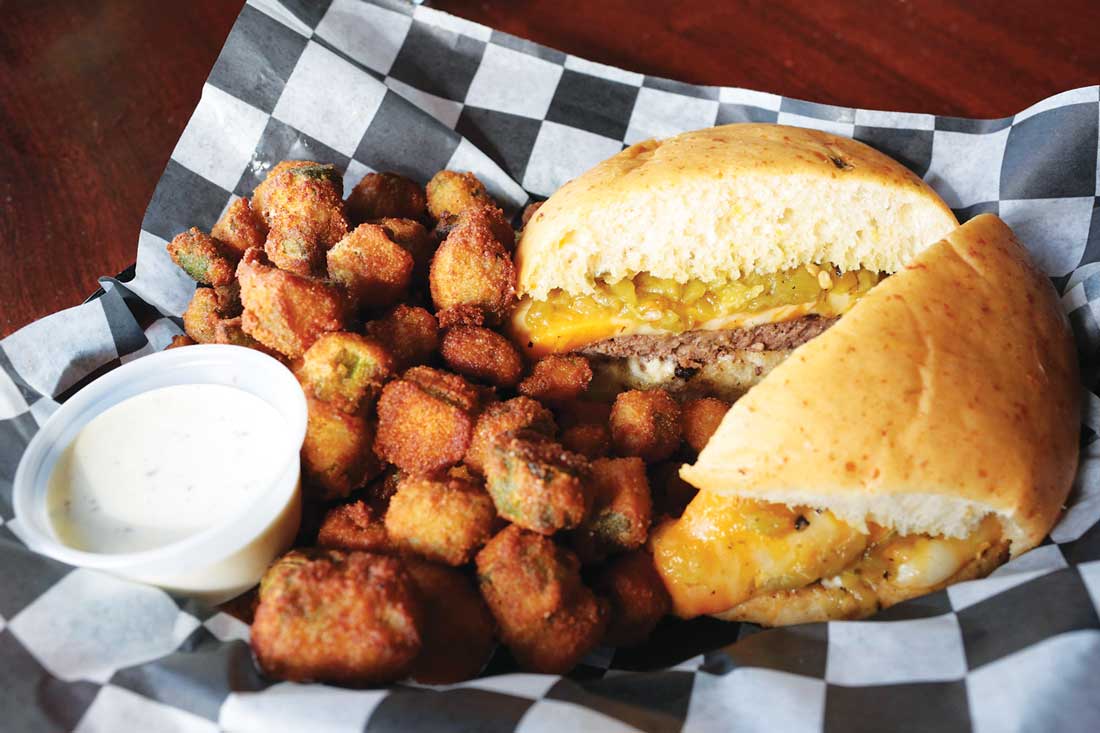 The green chile cheeseburger