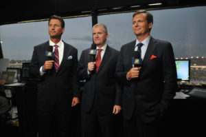 NASCAR AMERICA -- Coke Zero 400 -- Pictured: (l-r) at Daytona International Speedway in Daytona Beach, Florida -- (Photo by: Gerardo Mora/NBC Sports)