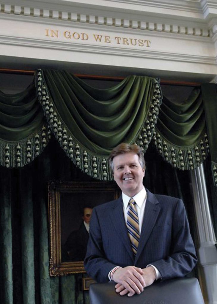 Lt. Gov. Dan Patrick without his cellphone. Courtesy of Facebook