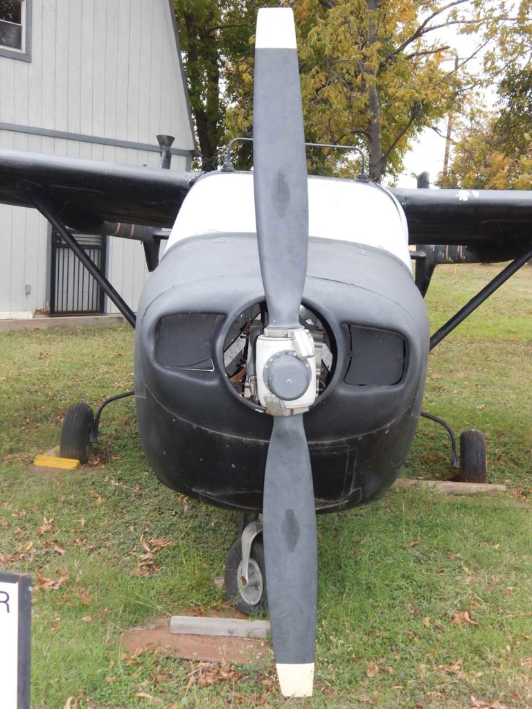 This O-2 Cessna Skymaster, a Vietnam Era forward air control plane, was used as a night fighter. Photo by Madeleina Gorman.