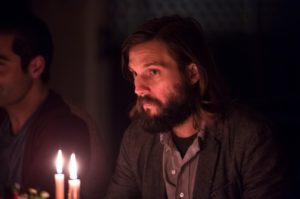 A candlelit dinner isn't romantic for Logan Marshall-Green in "The Invitation."